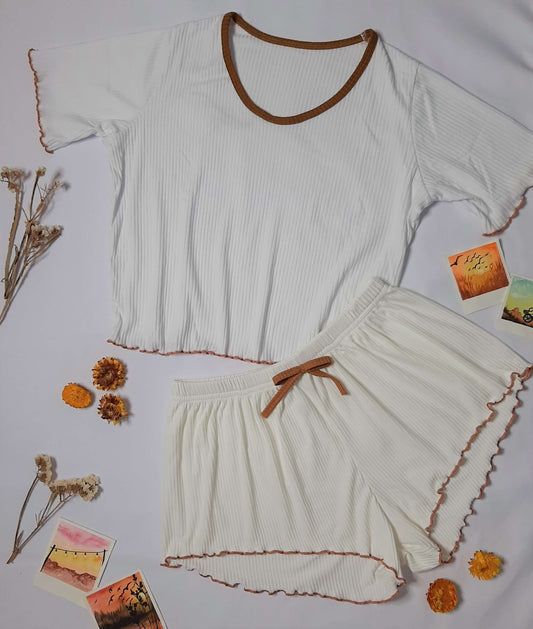 Ensemble Pyjama femme Avec T-shirt - blanc -