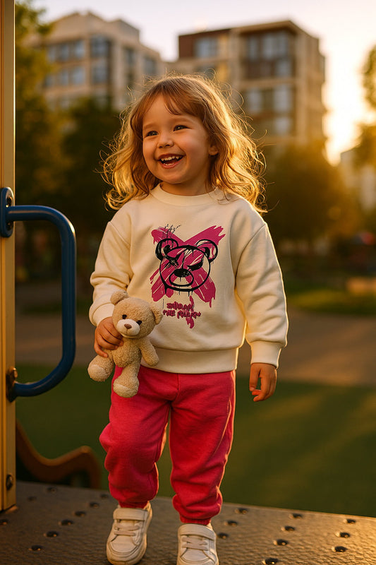 Ensemble Fille Sweatshirt et Pantalon Style Urbain