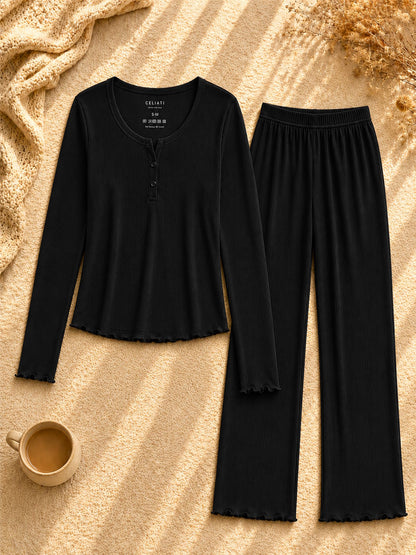 Pyjama Femme Côtelé Doux & Féminin