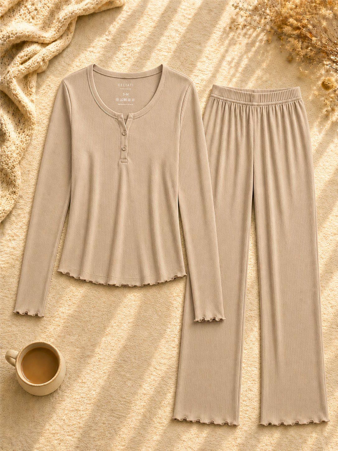 Pyjama Femme Côtelé Doux & Féminin