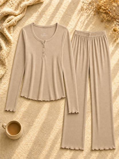 Pyjama Femme Côtelé Doux & Féminin