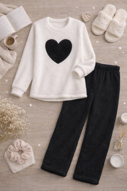 Ensemble Pyjama Femme Cocooning en Tissu Moelleux