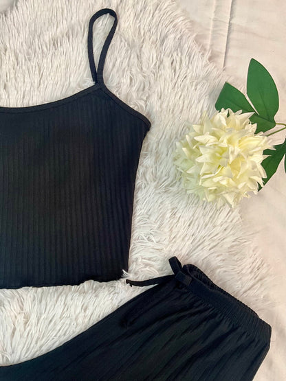 Pyjama Avec Pantalon De Couleur Unie