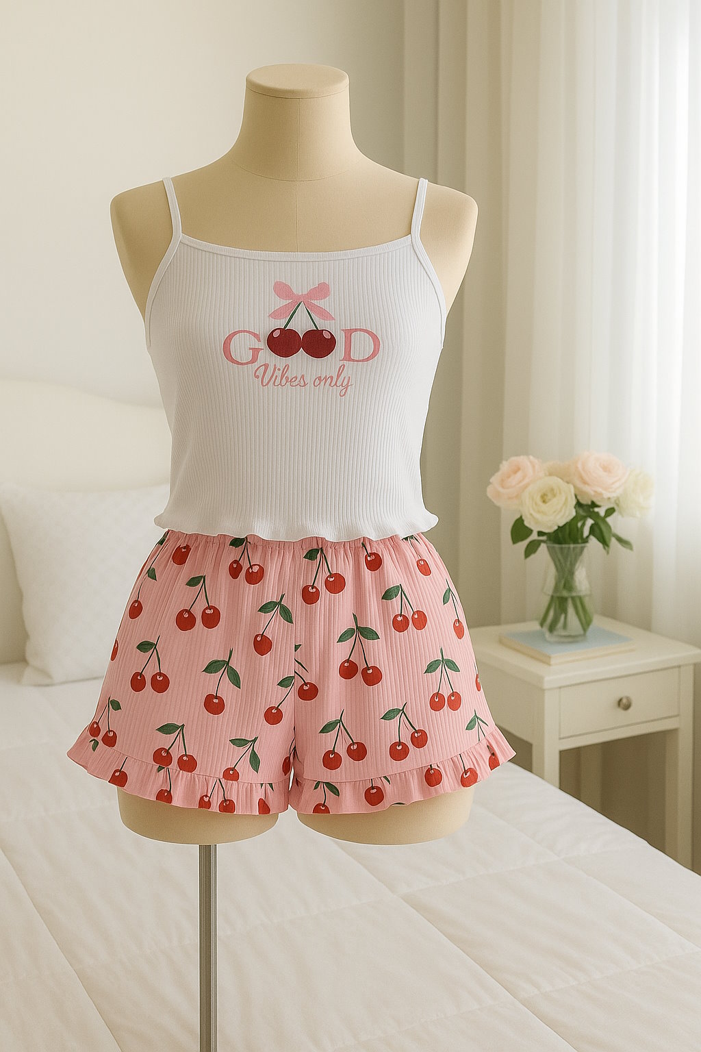 Pyjama Céréales - 2 pièces imprimé cerises 🍒