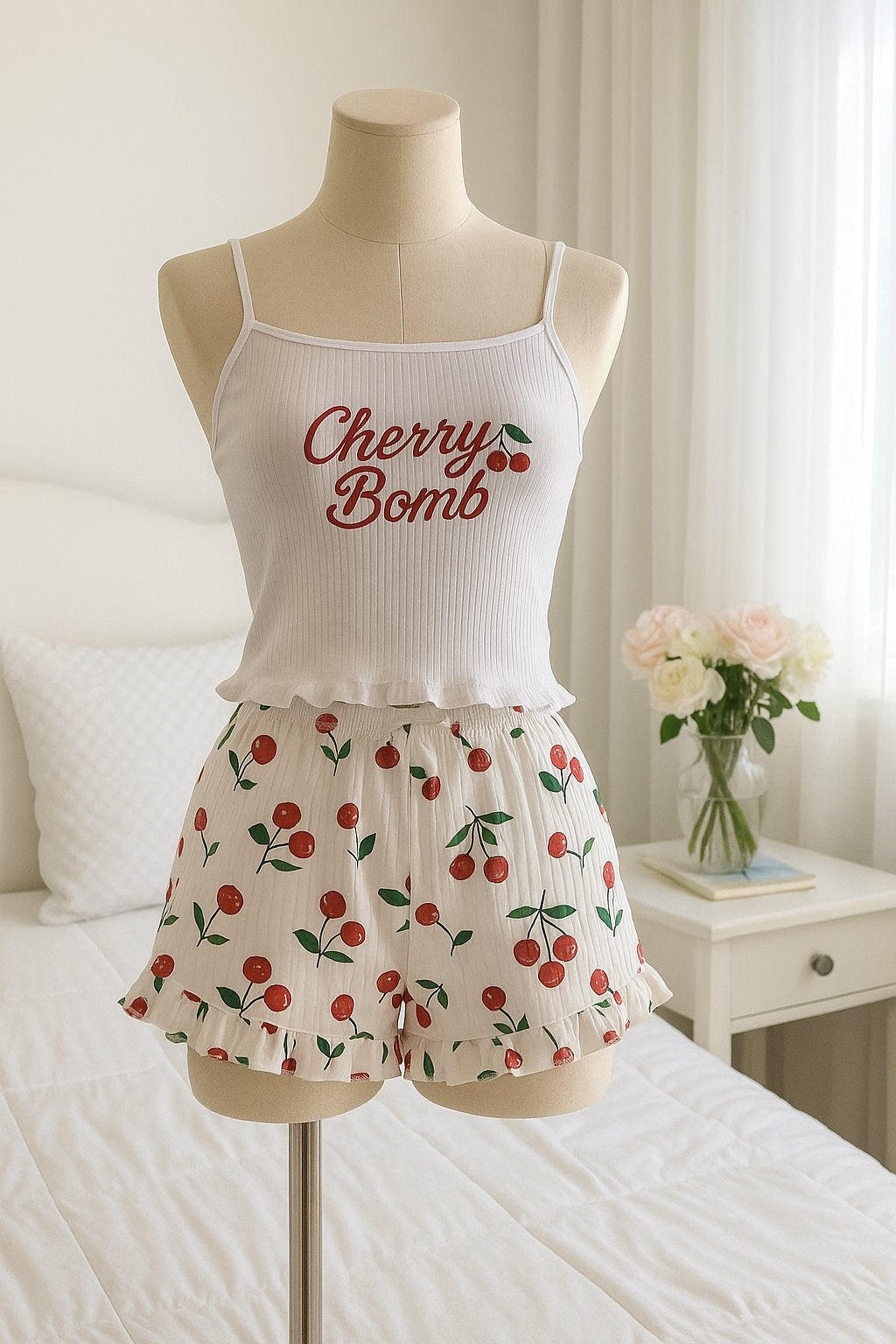 Pyjama Céréales - 2 pièces imprimé cerises 🍒