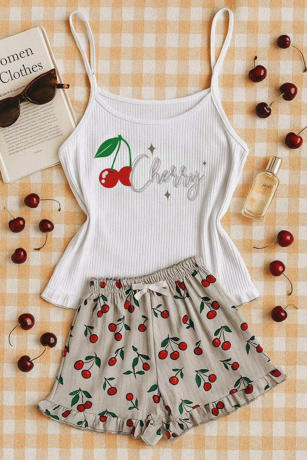 Pyjama Céréales - 2 pièces imprimé cerises 🍒