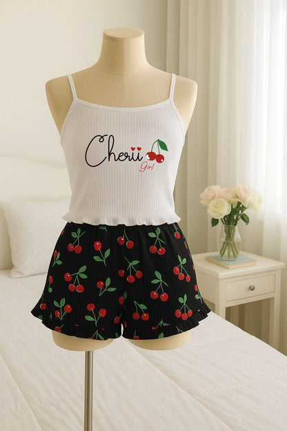 Pyjama Céréales - 2 pièces imprimé cerises 🍒