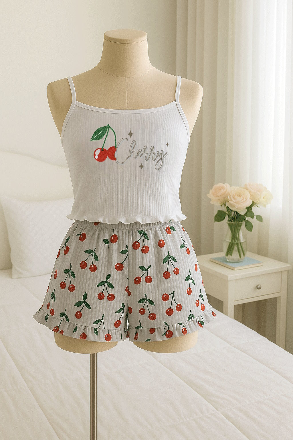 Pyjama Céréales - 2 pièces imprimé cerises 🍒